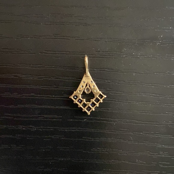 Genuine Sapphires and Diamonds 14k Gold Pendant - Picture 8 of 17